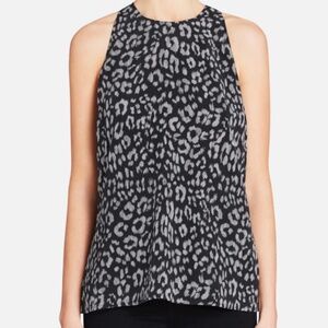Joie Brighton Tank Caviar/Dark Leopard Sz L